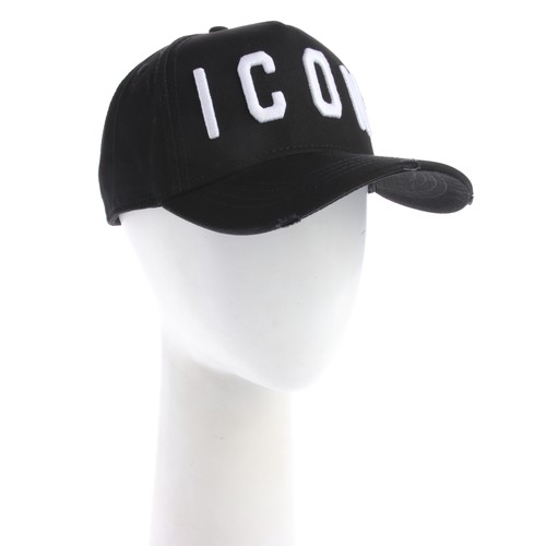 Cap dsquared schwarz weiß one - schwarz,