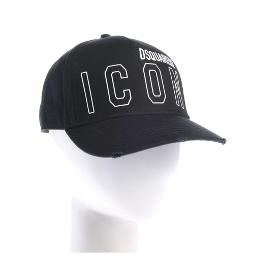 Cap dsquared schwarz weiß one - schwarz,