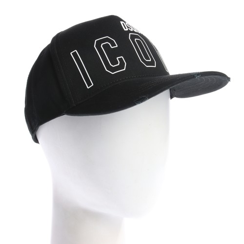 Cap dsquared schwarz weiß one - schwarz,